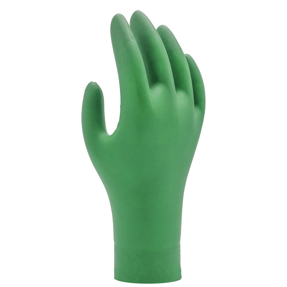 6110PF. Guante de Nitrilo Biodegradable Eco Best Technology® Cat.III (Dispensador 100 Unidades)