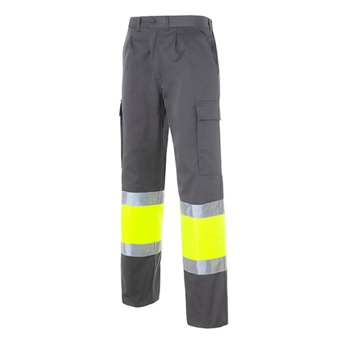 11374. Pantalón Bicolor Alta Visibilidad. Poliéster - Algodón
