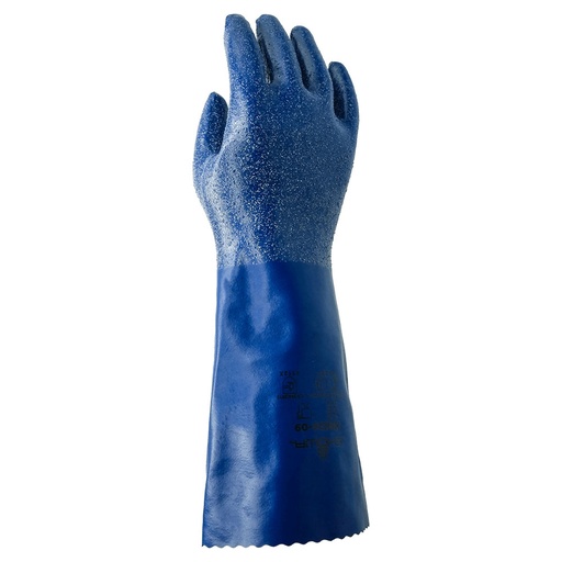 NSK24. Guante de Nitrilo Con Forro, Resistente a Amplia Gama de Disolventes Cat.III (12 pares)