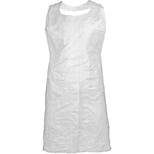 [PE-SCH20W] PE-SCH20. Delantal Impermeable de Polietileno. (Blister 100 un) 